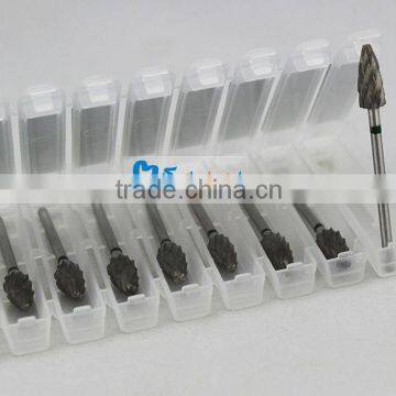 Complete type and size dental polishing burs