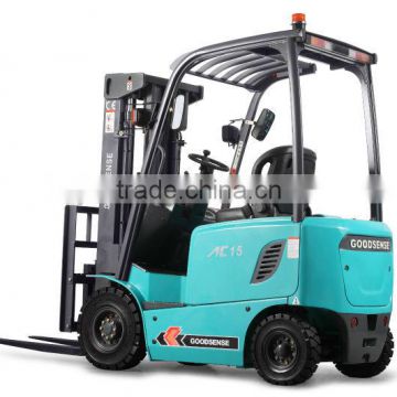 China supplier small 1.5 ton electric forklift with forklift battery charger