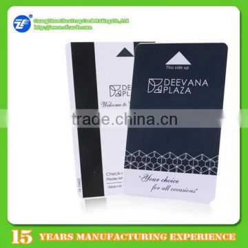 Plastic hico 3 track magnetic card for hotel door card making