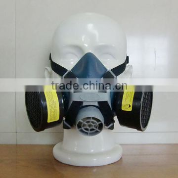 2016 popular gas mask similar as 3M gas mask TPE rubber gas mask with cylindrical breathing valve & filter anti organic gas mask