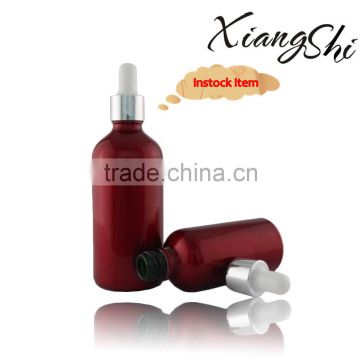 100ml glass bottles for essential oil with silver rubber dropper