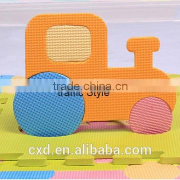 hot Chinese Factoryeva foam cushion fabric for children EVA mats for Children