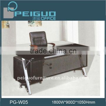 PG-W05 Modern design top glass stylish computer desk