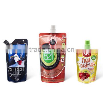 stand up doypack pouch for shampoo,laundry detergent,fruit juice,ketchup