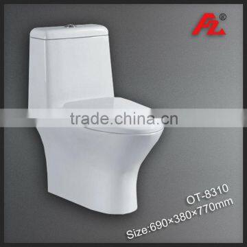 Ceramic siphonic one piece cheap toilet, bathroom toilet