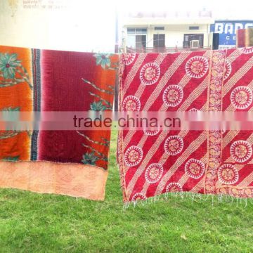 Buy Cotton Sari Kantha Quilt,Ralli,Gudri Handmade Tapestry Online