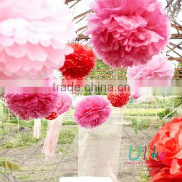 Colorful Tissue Paper Pom Poms for Married Decoration Wedding Tissue Paper Pom Poms Flower Balls