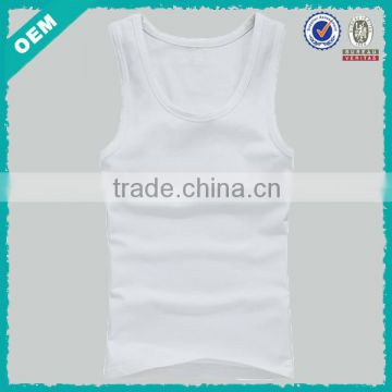 Wholesale customized cheap ribbed cotton tank tops for men