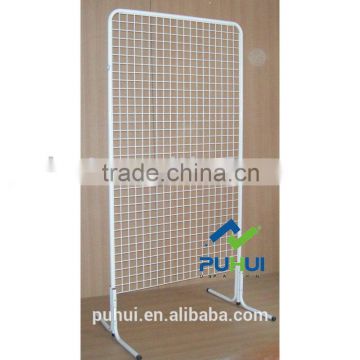 powder coating double sides wire mesh display rack with good quality
