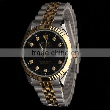YB japan quartz movement geneva watch,men stainless steel watch