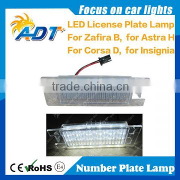 Canbus license plate lamp 6000K super white for Opel with E-mark