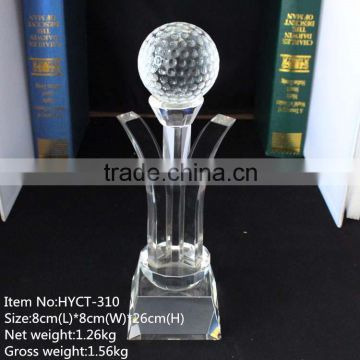 cheap fashionable crystal round ball trophy