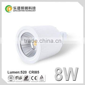 RoHS CE Epistar COB UNIQUE Lamp Bulb Light MR16 12V Dimmable CRI 85Ra CCT Options 8W LED Spot Light MR16