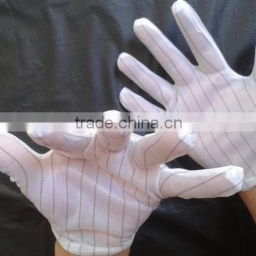 Clean Room Lint Free ESD Stripe Fabric Gloves
