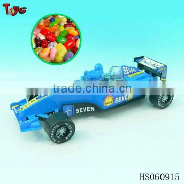 Plastic F1 racer candy filled toys