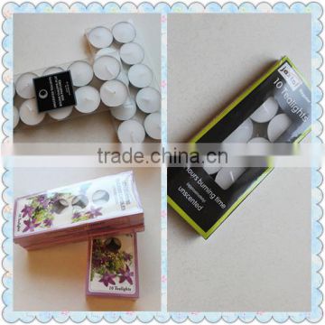 full pure paraffin wax tea light candle exporter india