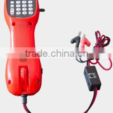 ST230 Telephone line tester/butt set/lineman test set with big clamps and metal pothook
