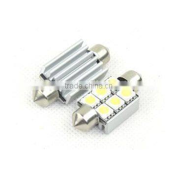 Car auto parts 12 v voltage 36MM 6SMD 5050 led reading light