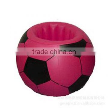 2016China Made ASTM,EN71-1-2-3 Approved,Nontoxic Red PVC Inflatable Soccer Cooler/Buckets