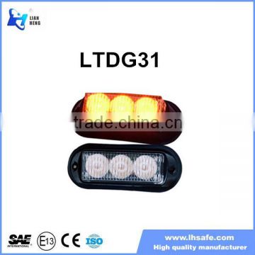 3 LEDs Warning Strobe Dash Grill Light tow truck dash mount strobe lights LTDG31
