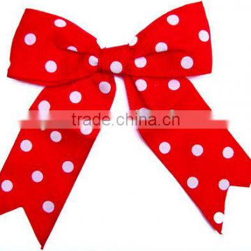 Porka dots Satin ribbon bows dot decoration bow for dolls or clothes decorative craft