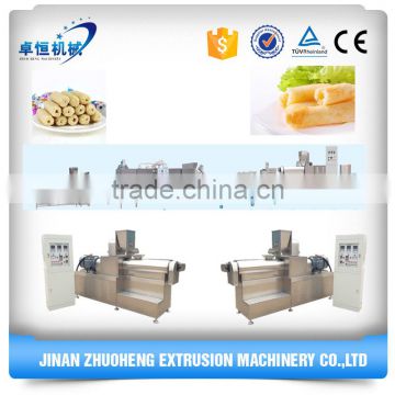 High Quality Full Automatic Chocolate Filled Core Filling/puffed Corn Snacks Food Making Machine