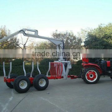 Tractor Log Crane and Trailer