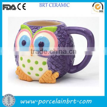 Colorful Owl Ceramic Coffee Mug Gifts for Easter