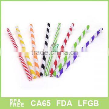 Transparent plastic straight straw