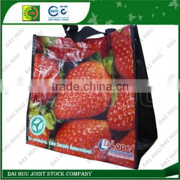 Multi colors Lamination with BOPP woven bag for shopping