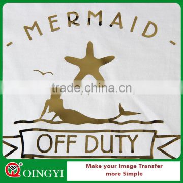 2017 QingYi best quality matallic transfer vinyl for clothes