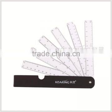 Kearing brand 6pcs as a set transplant fan shaped scale ruler for engineering#8500-6