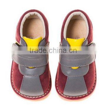 2016 kids leather soft sole school shoes