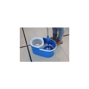 Twist spin mop with spin bucket