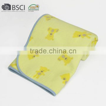 disposable thin personalised quick easy knit animal printed waterproof baby blanket