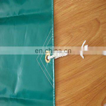 450gram Green Heavy duty Rip-poly PVC coated tarpaulin