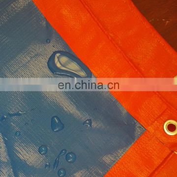 orange/dark blue waterproof pe tarpaulin with long lifespan and UV protection