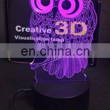 Hot Sale Cool 3D Machine Tank LED Night Light Desk Lamp Novelty 7 Color Change Atmosphere Home Decor Lustre Kids Christmas Gift