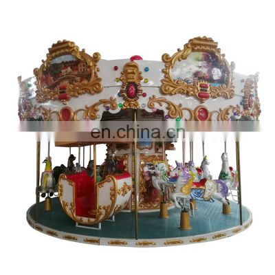 electric amusement ride carousel rocking horse merry go round roundabout ride