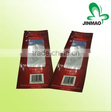 Three side sealed compound plastic zipper bags