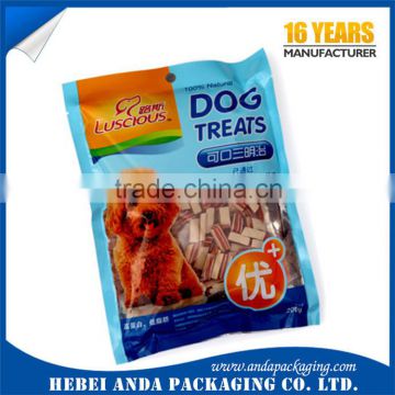 Dog treat bag zipper/ dog treat pouch dog treat packaging plastic bags manufacturer                        
                                                                                Supplier's Choice
