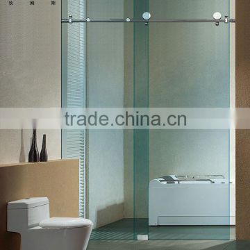 Custom Framless Shower Sliding Glass Door For Bathroom (DMS-R009)