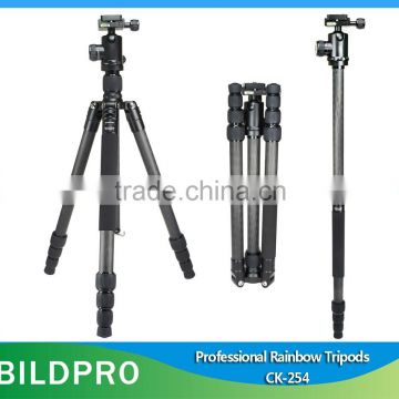 BILDPRO Carbon Fiber Tripod Professional Camera Video Tripod Heavy Duty Camera Stand