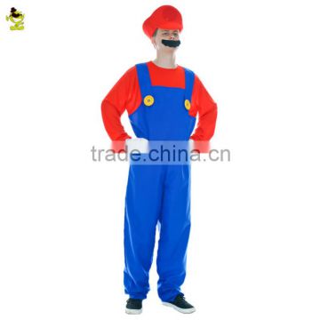 Halloween Carnival Party man Mario bros cosplay adult super Mario costume