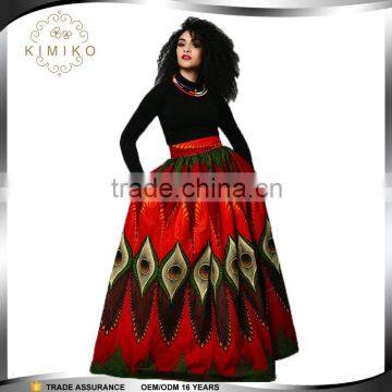 High Brand Quality African Ethnic Print Maxi Dress For Women