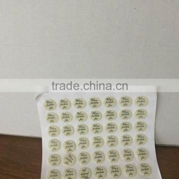Printing wall stickers with letters paper labels