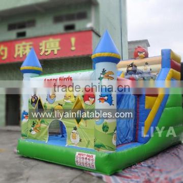 commercial EN14960 inflatable slide used 0.55mm PVC tarpaulin material