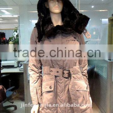 lady's long coat (wadded jacket , winter jacket )
