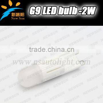 2014 NEW G9 Led Lighting COB led Lamps Silicone Crystal Candle Light Epistar G9 led 220V light