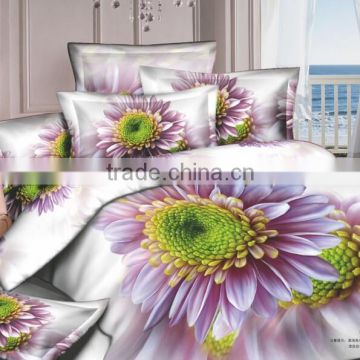 Lovelyou FLOWERAL WHITE Skin 100% Cotton Queen Size 3d Print Bedding Set